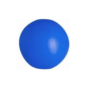 Compacte unigekleurde strandbal met 6 segmenten Colour Ø 26 cm blauw