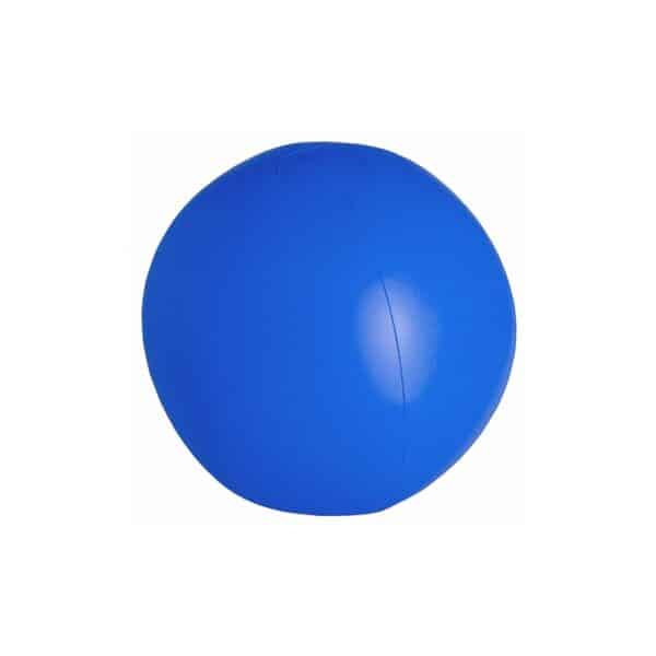 Compacte unigekleurde strandbal met 6 segmenten Colour Ø 26 cm blauw