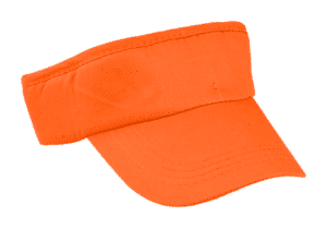 Katoenen zonneklep TIGER met verstelbare klittenbandsluiting oranje