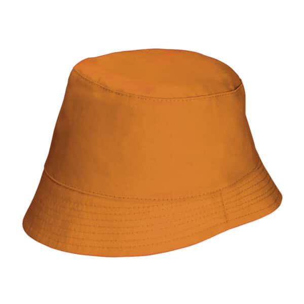 Polykatoen 180 g/m² vissershoed of zonnehoed MIRAMARE oranje