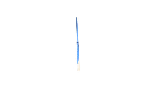 Opvouwbare papieren waaier met kunststof handvat STILO blauw 4