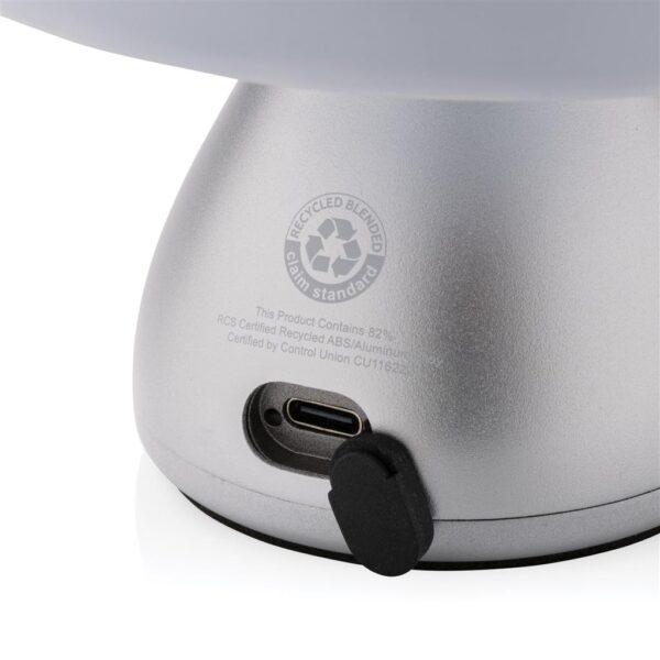 Luming RCS gerecyclede plastic USB-oplaadbare tafellamp grijs 3