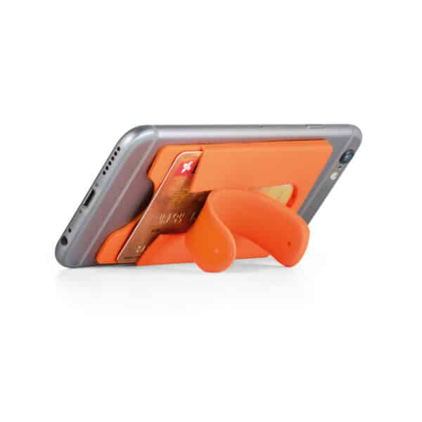 Kaartenhouder en smartphonehouder CARVER oranje c
