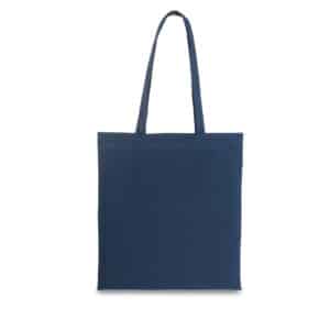 Promo katoenen (100 gr/m2) draagtas 37 x 41 cm met lange hengsels, donkerblauw