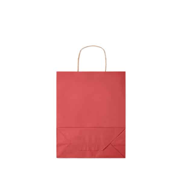 Middelgrote papieren geschenktas PAPER TONE M rood top