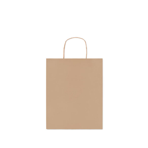 Middelgrote papieren geschenktas PAPER TONE M beige (naturel) back