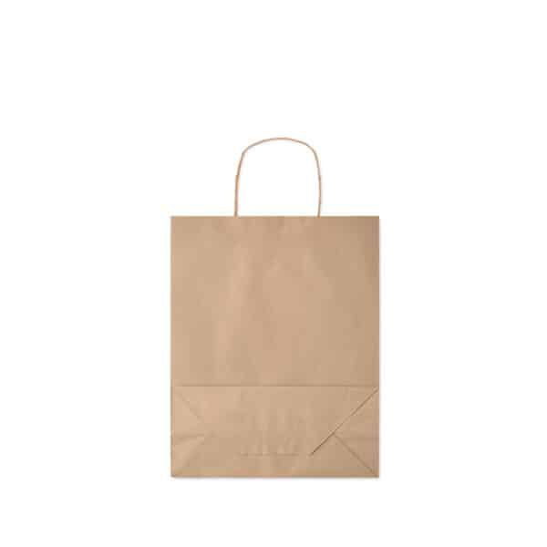 Middelgrote papieren geschenktas PAPER TONE M beige (naturel) top