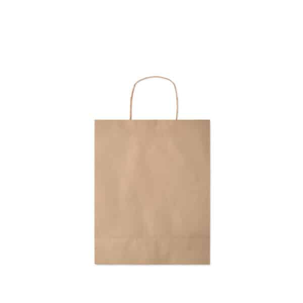 Middelgrote papieren geschenktas PAPER TONE M beige (naturel) d