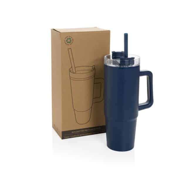 Tana RCS plastic tumbler met handvat 900 ml donkerblauw 500