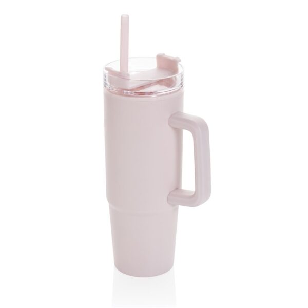 Tana RCS plastic tumbler met handvat 900 ml roze