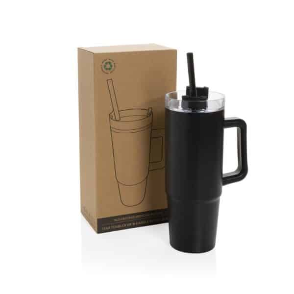 Tana RCS plastic tumbler met handvat 900 ml zwart 500