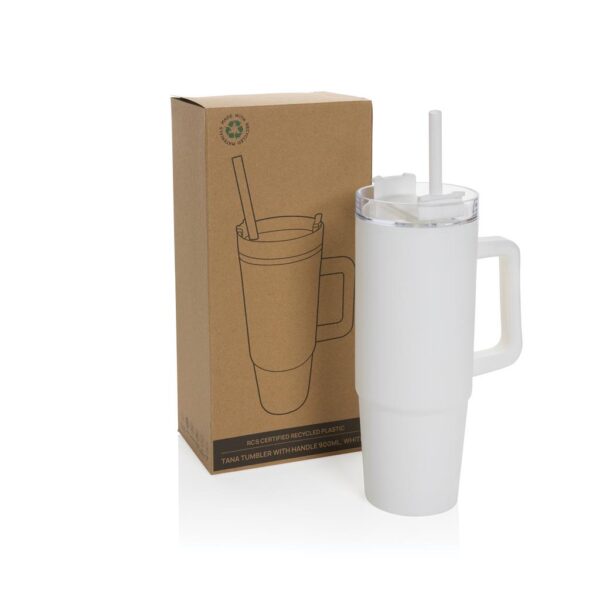 Tana RCS plastic tumbler met handvat 900 ml wit 500